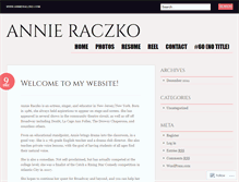 Tablet Screenshot of annieraczko.com